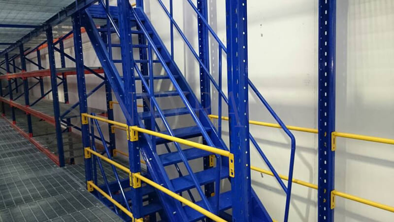 Mezzanine racking case