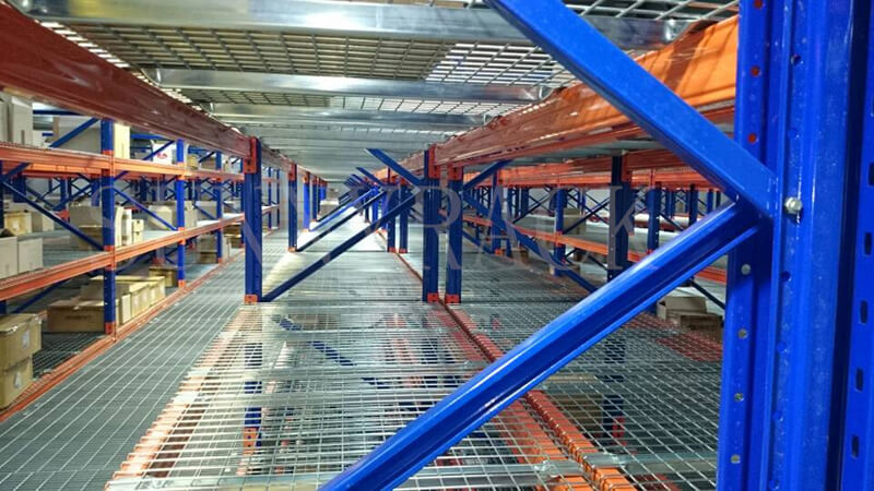 Mezzanine racking case