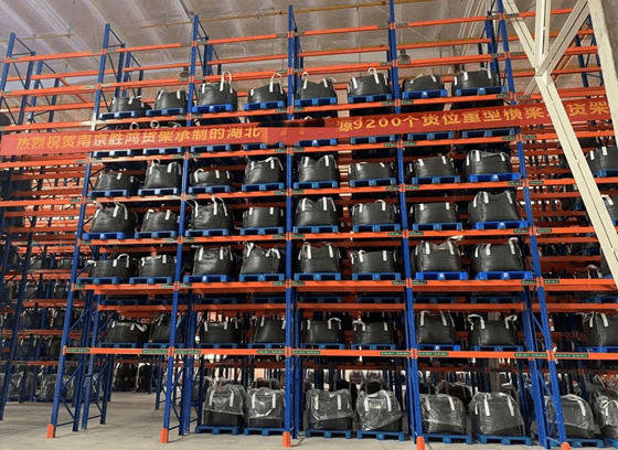 Heavy duty pallet racking project of A New Energy Enterprise in Hubei